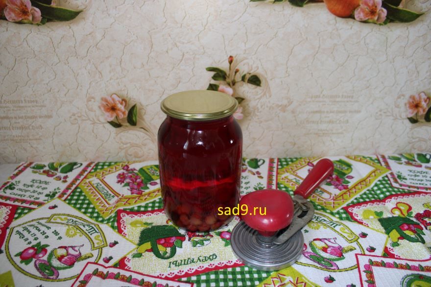 Вкусный и простой рецепт компота из вишни, с фото