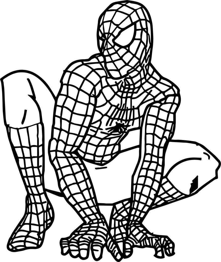 Раскраска - Человек-паук