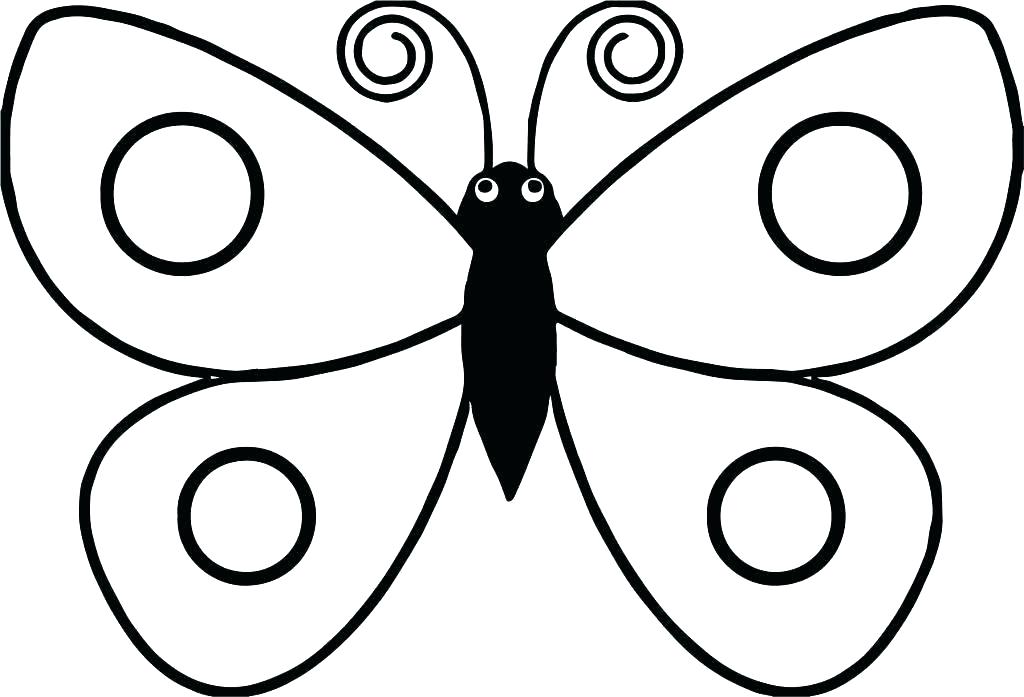 Картинка бабочка раскраска, скачать и распечатать бесплатно
