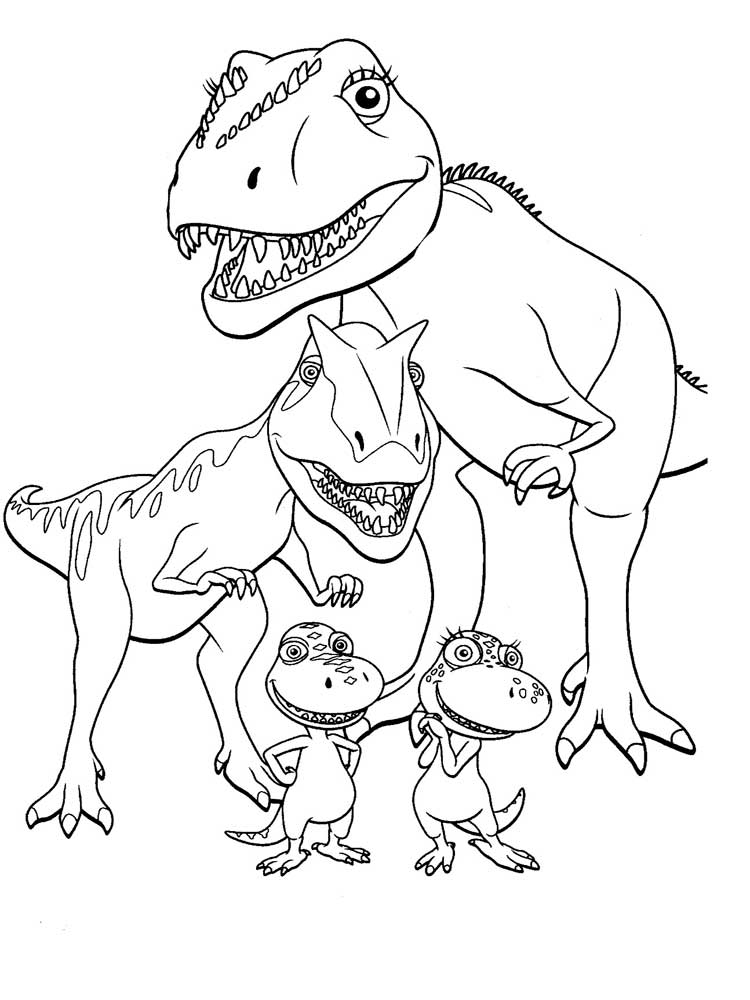 Динозавры раскраска для детей, распечатать