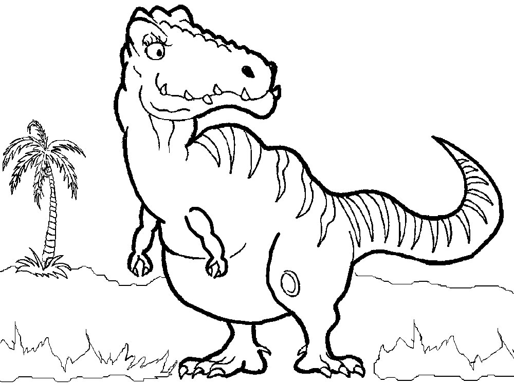 Динозавры раскраска для детей, распечатать